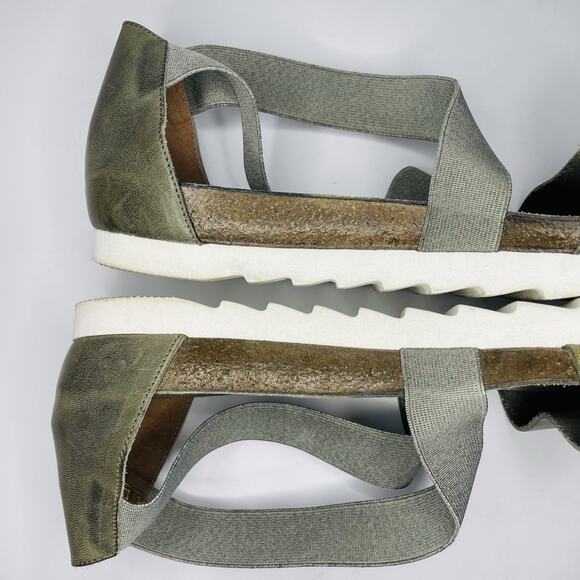 Cordani Sayger Gladiator Sandals Strappy Cork Leather Boho Peasant Green EU 40 - Picture 7 of 7